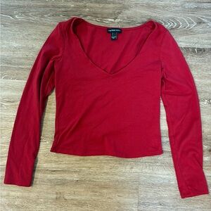 Streetwear Society Deep Red Long Sleeve Tee